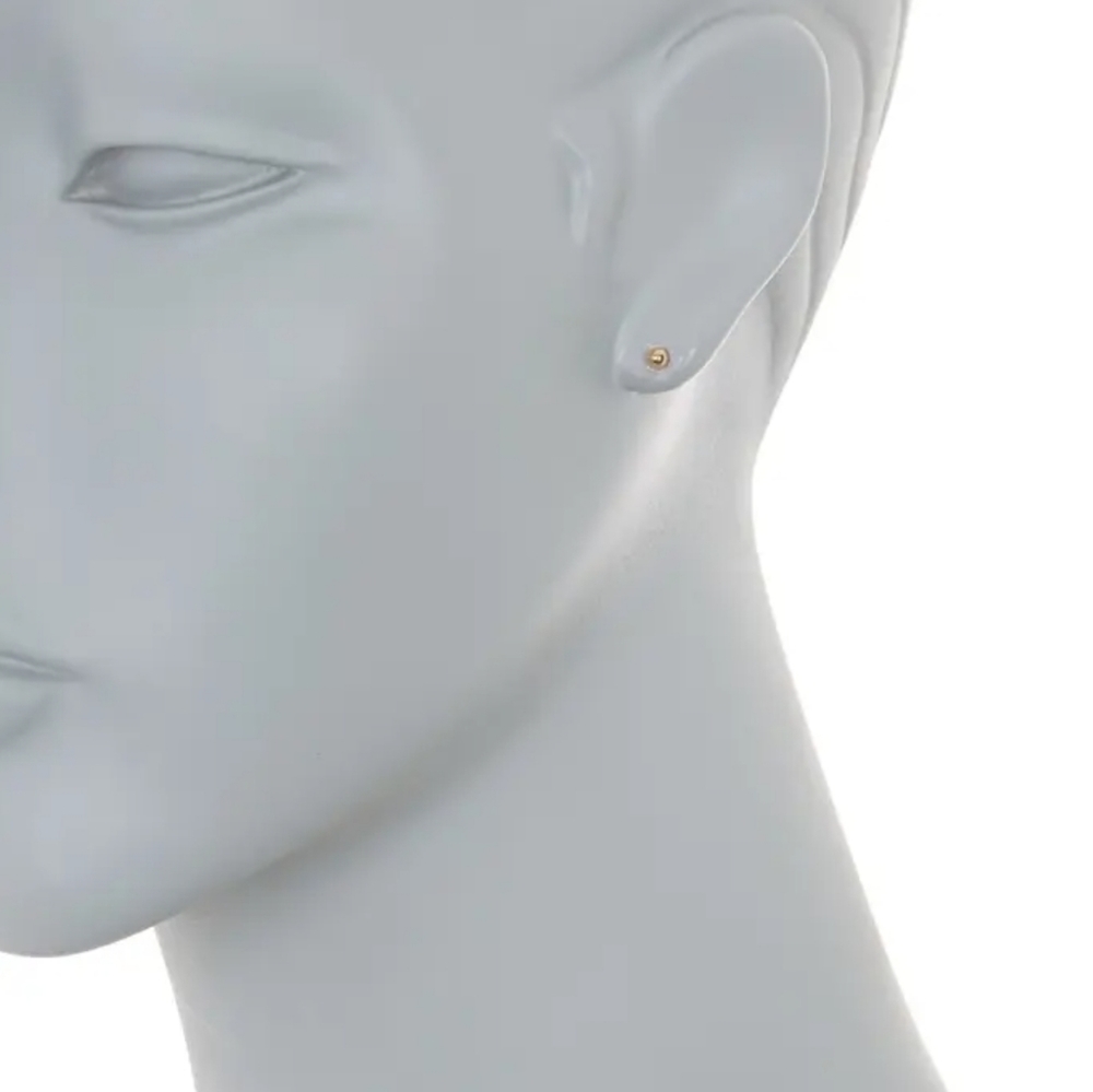 10K Yellow Gold Ball Stud Earrings